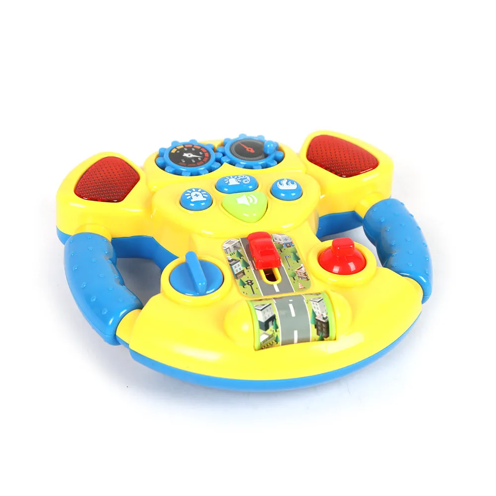 Car Music Steering Wheel with Light and Horn Baby Toys