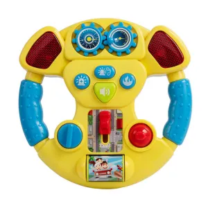Car Music Steering Wheel with Light and Horn Baby Toys