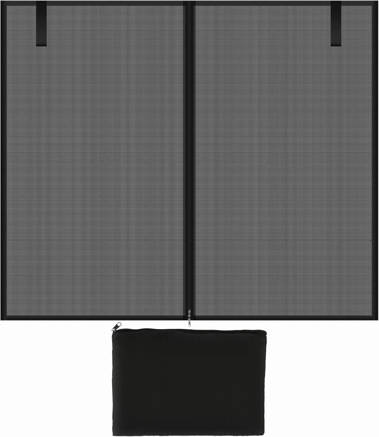 Car Awning Sun Shelter with Mosquito Net for SUV, MPV Tailgate (162 x 150CM, Black)
