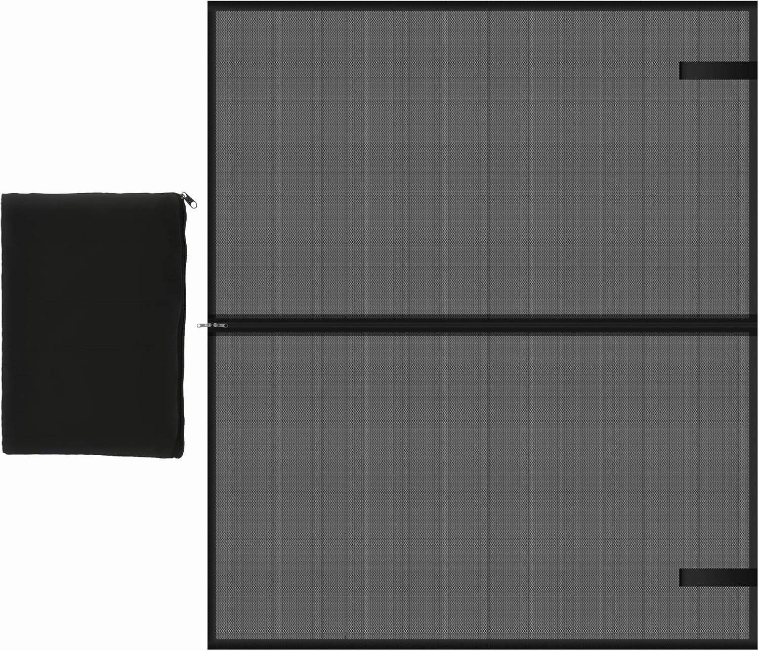 Car Awning Sun Shelter with Mosquito Net for SUV, MPV Tailgate (162 x 150CM, Black)