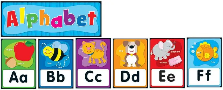 Carson Dellosa Alphabet Quick Stick Bulletin Board Set