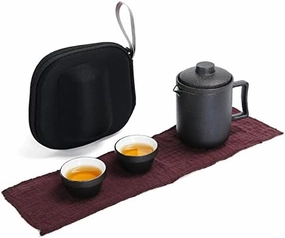Ceramic Teacup Set Ceramic Teaware Travel Teaware Define Chinese Kong Fu Teaware Portable Gaiwan Tea Cups of Tea Ceremony Tea Pot with Travel Bag Coffee Set Tea Coffee Pot Cups