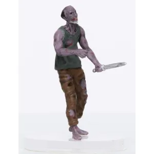 Characters of Adventure - Zombie Male Slasher - Plastic Miniature for D&D or Pathfinder