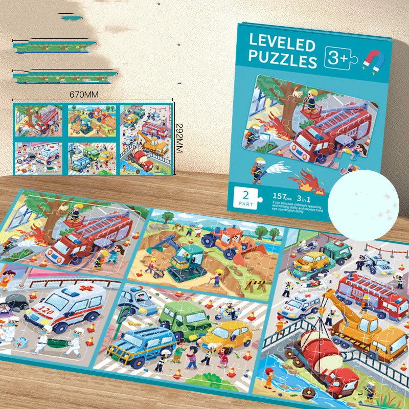 Children's Progressive Puzzle Educational Magnetic Toys
