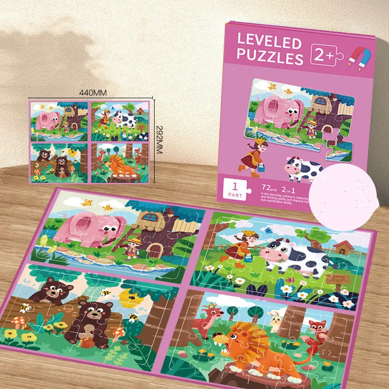 Children's Progressive Puzzle Educational Magnetic Toys