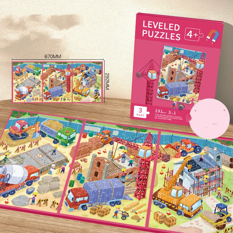Children's Progressive Puzzle Educational Magnetic Toys