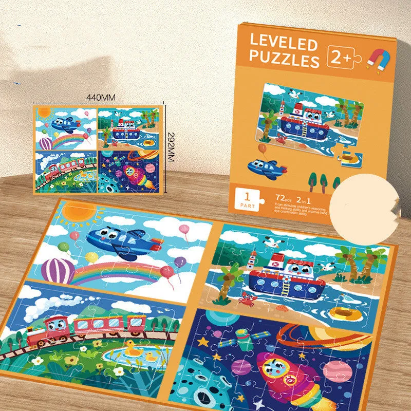 Children's Progressive Puzzle Educational Magnetic Toys