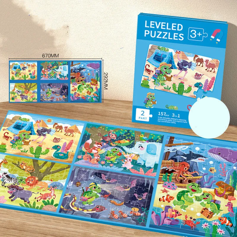 Children's Progressive Puzzle Educational Magnetic Toys