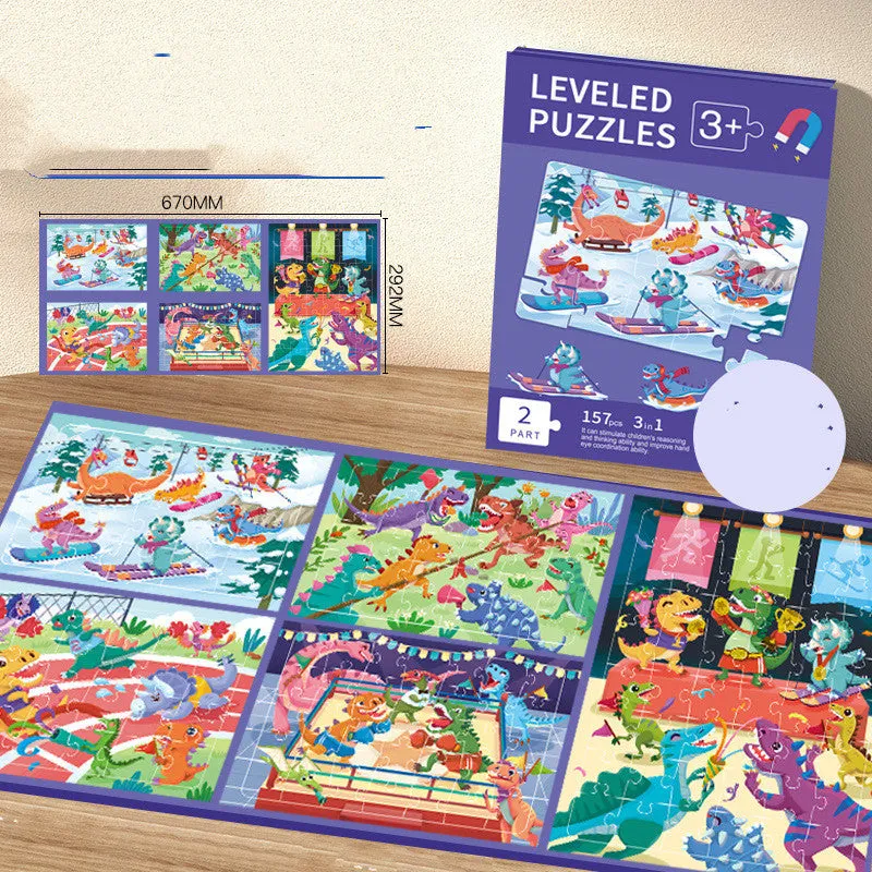 Children's Progressive Puzzle Educational Magnetic Toys