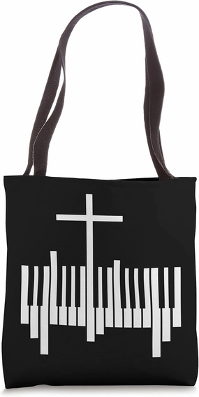 Christian Pianist Religious Music Lord Piano Player Tote Bag