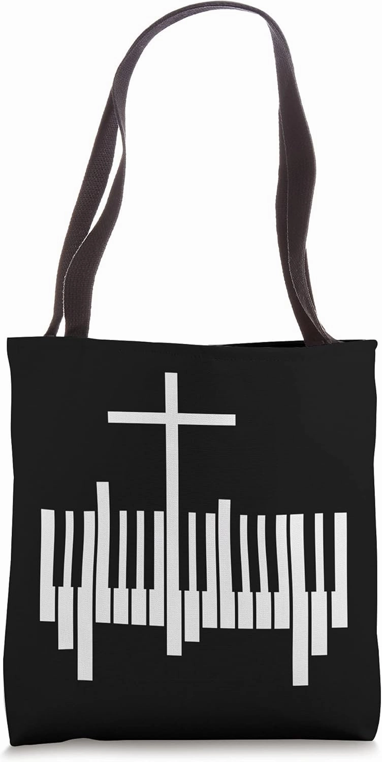 Christian Pianist Religious Music Lord Piano Player Tote Bag