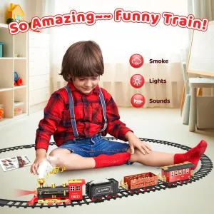 🎄Christmas Mist Spraying Train Set with Lights and Sound