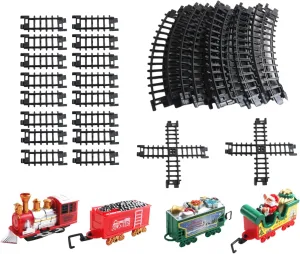 Christmas Train Sets Kids Funny Train Set Around The Christmas Tree DIY Assemble Decor Train Set Toy Gifts for Kids Children