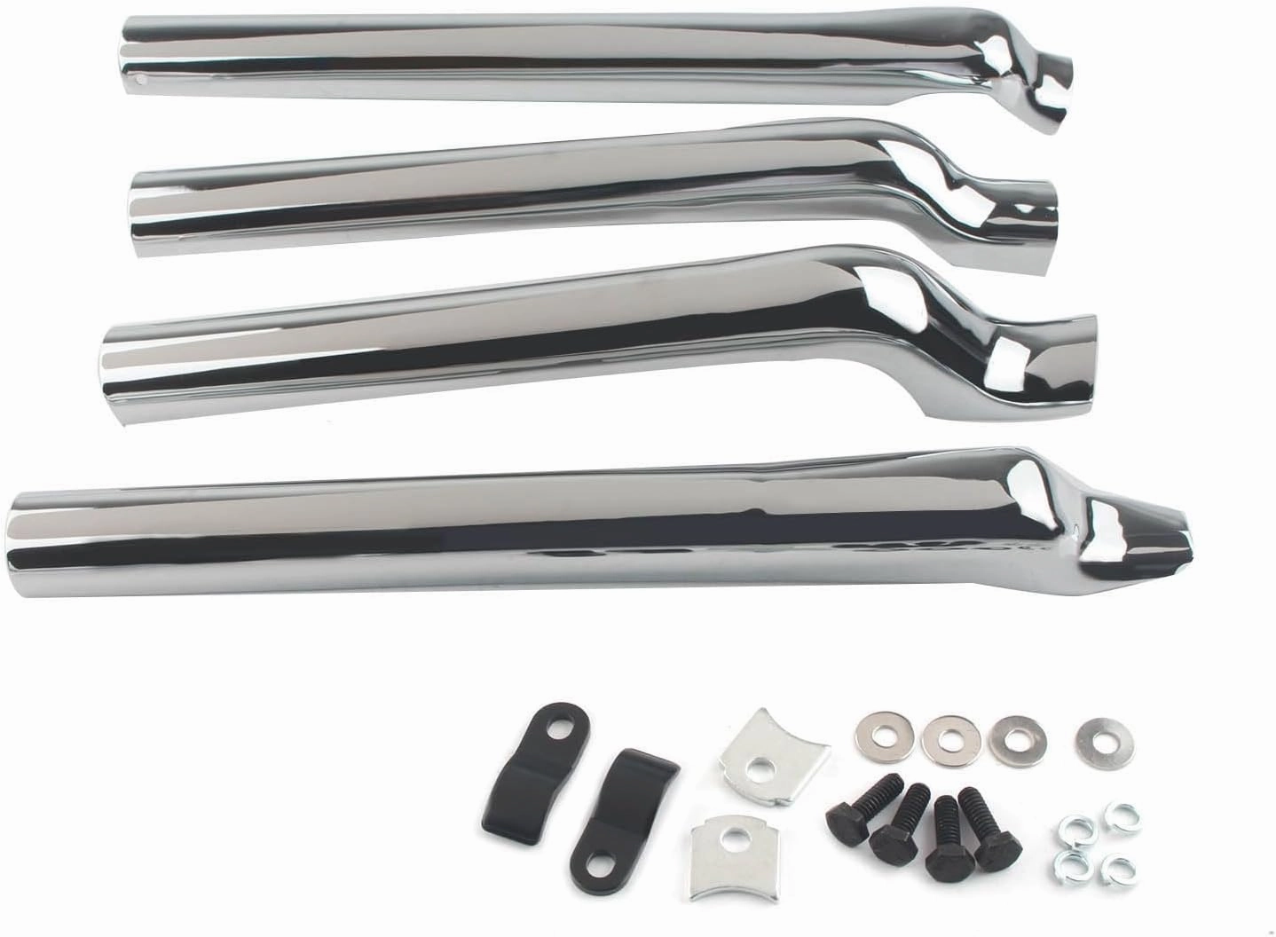 Chrome Rear Swingarm Tube Covers For Harley-Davidson Softail Heritage Classic/Custom/Softail Night Train EFI FLSTCI 2008-2017