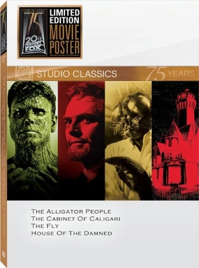Classic Quad Set 16: (The Alligator People / The Cabinet of Caligari / The Fly / House of the Damned)