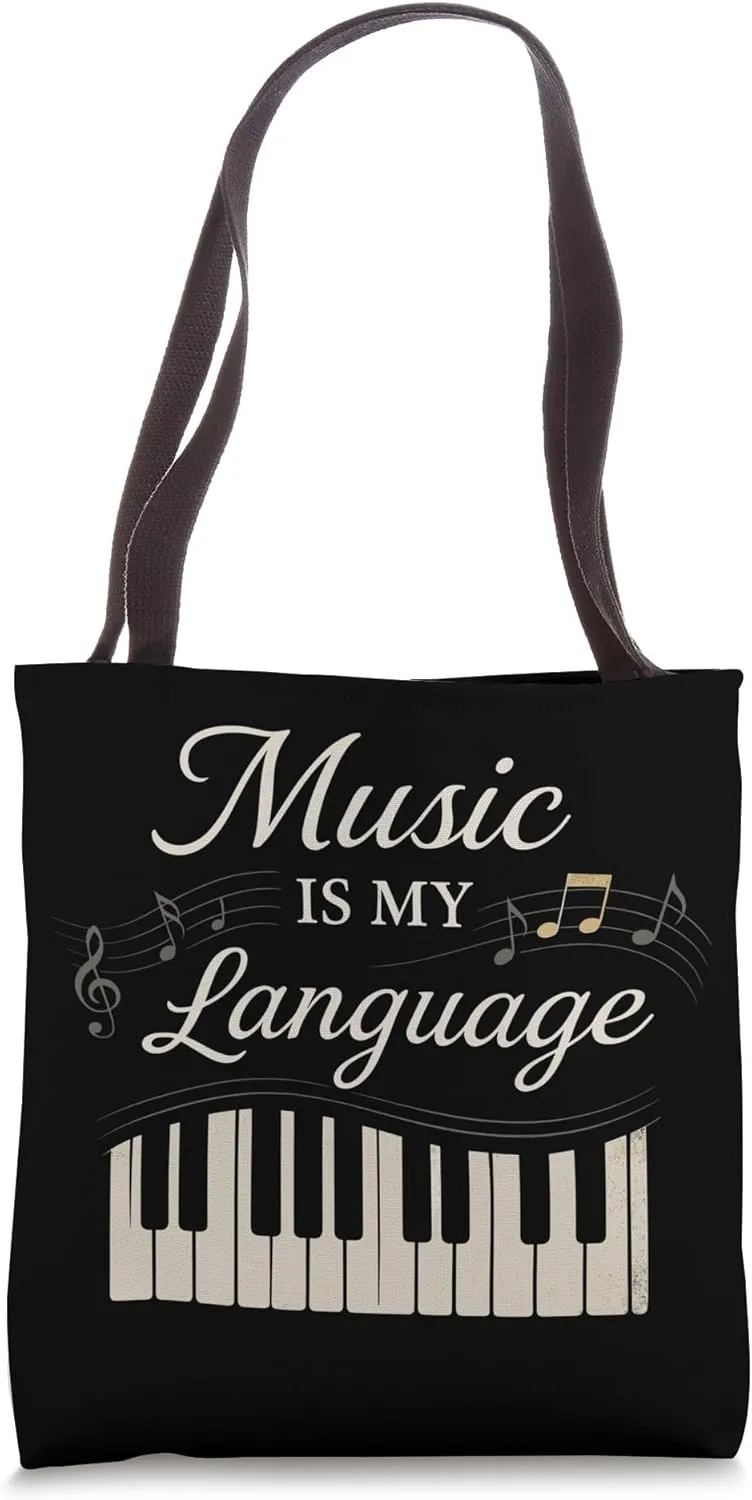 Classical Pianist Piano Life Music Recital Gift Chopin Tote Bag