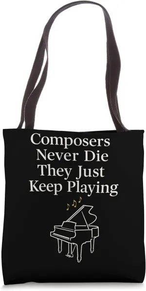 Classical Pianist Piano Life Music Recital Gift Chopin Tote Bag