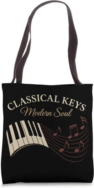 Classical Pianist Piano Life Music Recital Gift Chopin Tote Bag