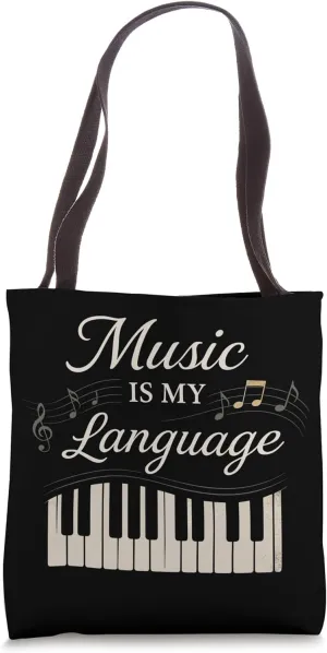 Classical Pianist Piano Life Music Recital Gift Chopin Tote Bag