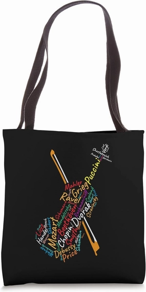 Classical Music Composers, Violin Player, Music Teacher Tote Bag
