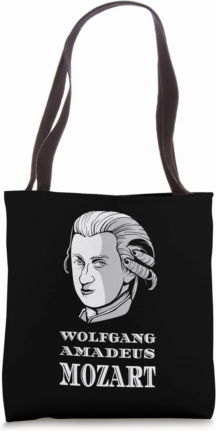 Classical Music Piano Pianist Portrait Opera Violin Mozart Tote Bag