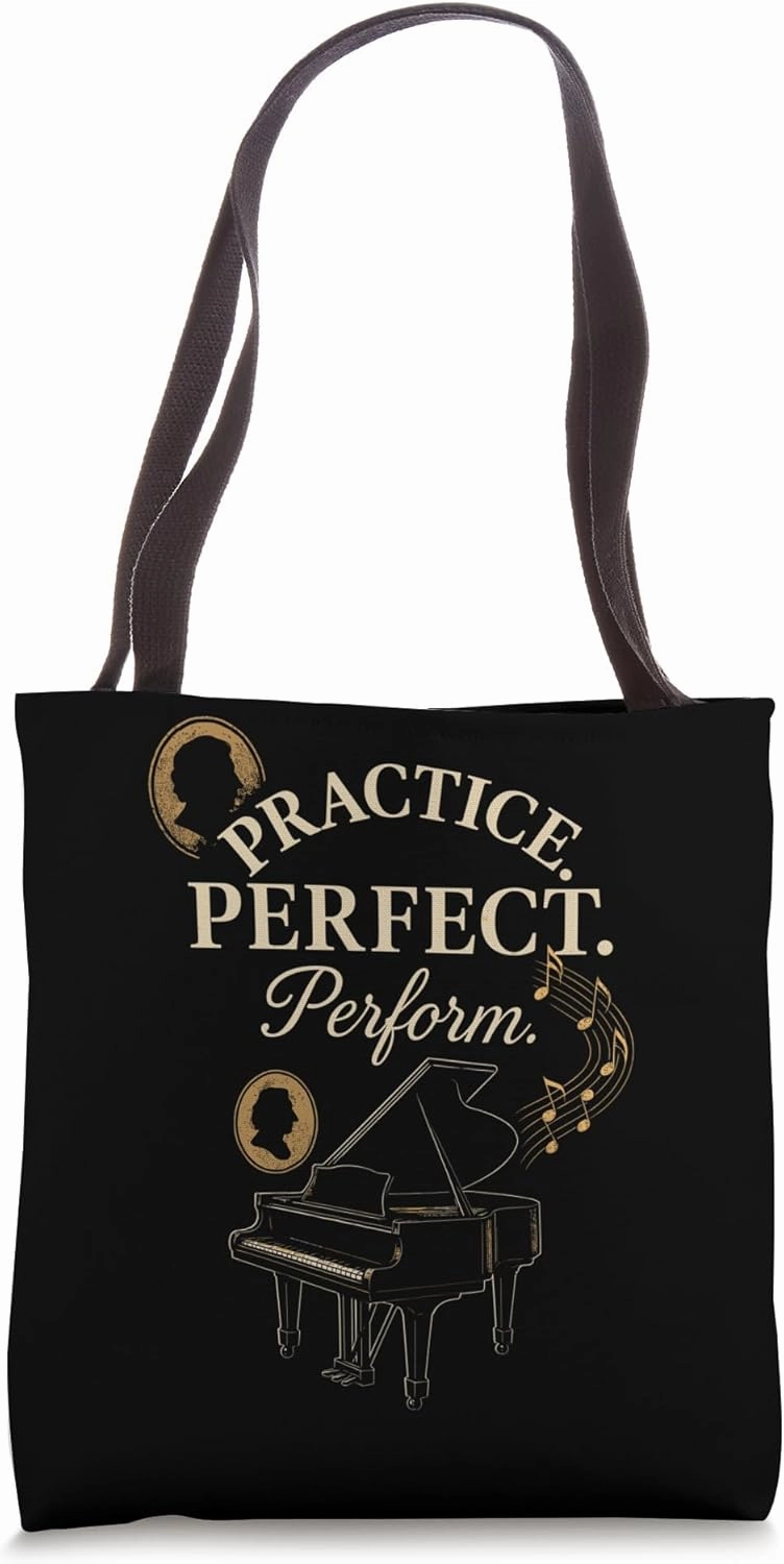 Classical Pianist Piano Life Music Recital Gift Chopin Tote Bag