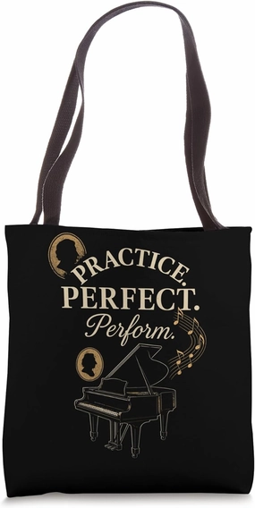 Classical Pianist Piano Life Music Recital Gift Chopin Tote Bag