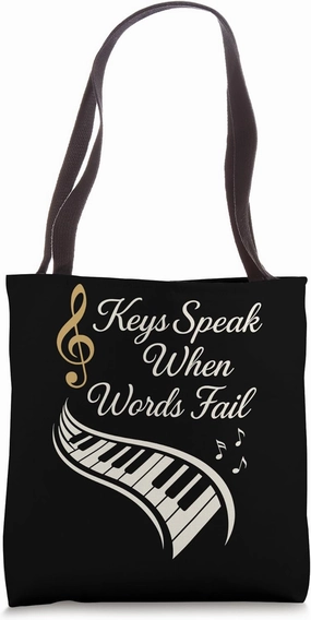Classical Pianist Piano Life Music Recital Gift Chopin Tote Bag