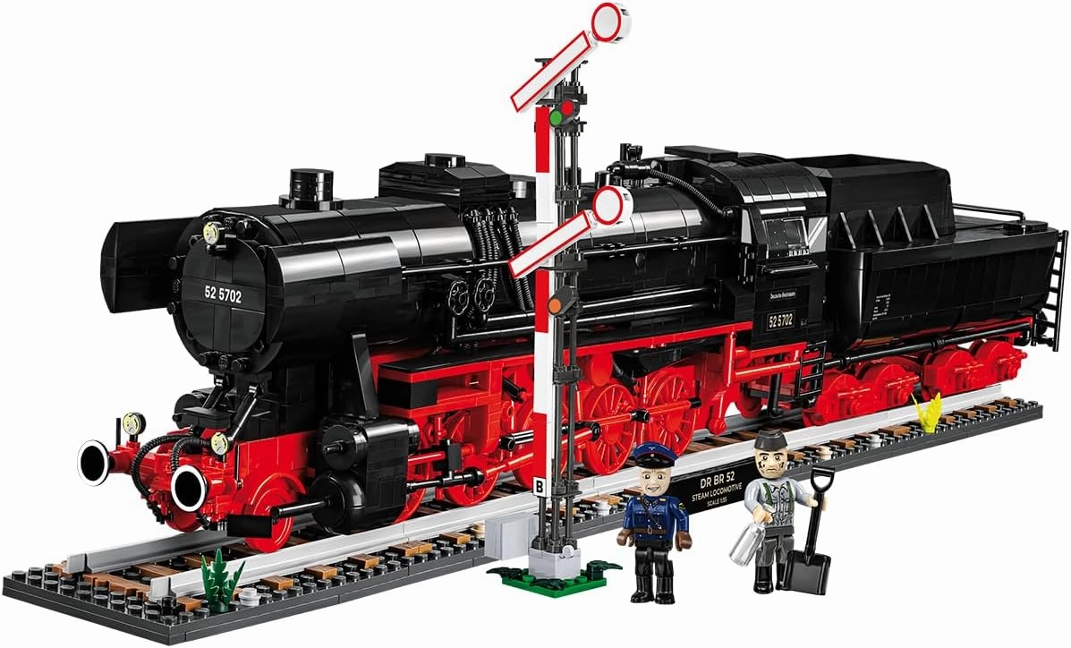 COBI Historical Collection Trains DR BR 52 Steam Locomotive & Railway Sepamhore