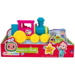 CoComelon Official Musical Vehicle Collection School Bus Family Fun Car Alphabet Train Musical Train Tractor Toys (Musical Train)