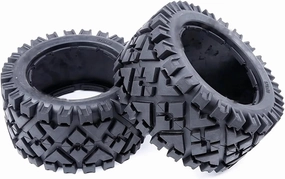 Compatible with HPI for Racing for Baja 5B 5SC for LOSI 1: 5 Scale Rc Car Spare Parts All for Terrain Rear Tires Skin Without Inner Foam RC Wheel Tires