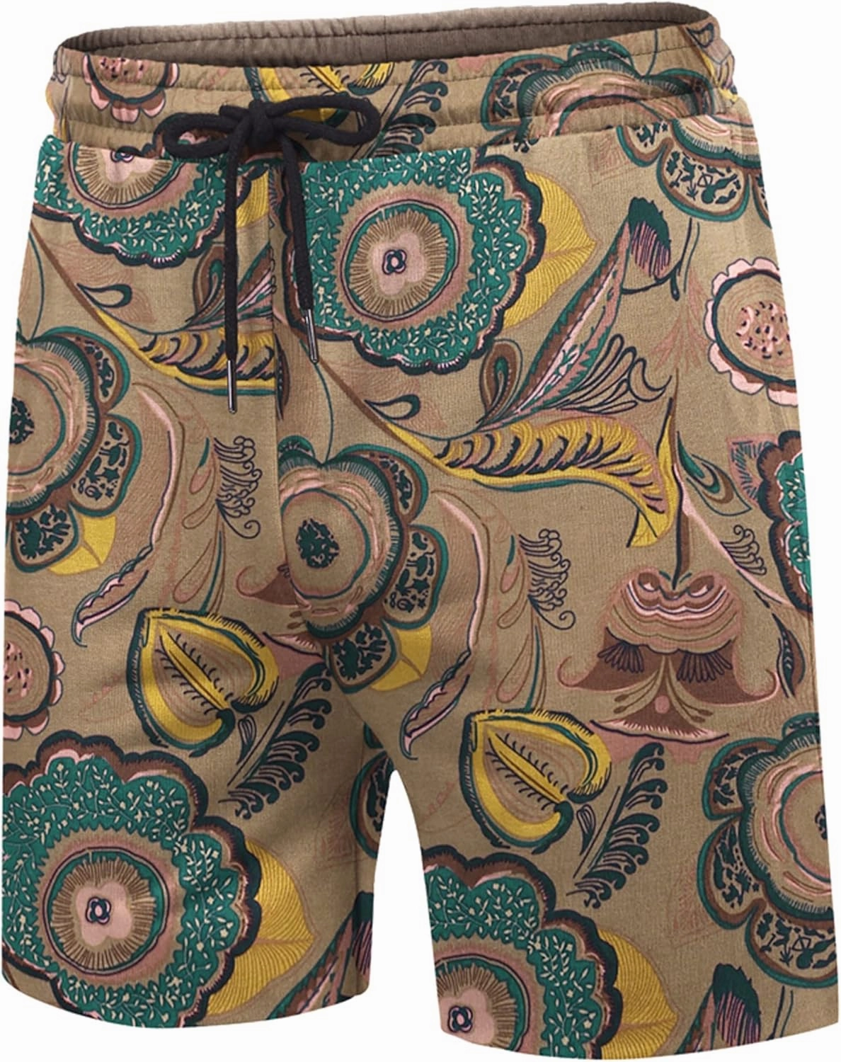 COOFANDY Men's Hawaiian Matching Set Summer Beach 2 Piece Outfits Flower Button Down Shirts and Shorts Vacation Outfits