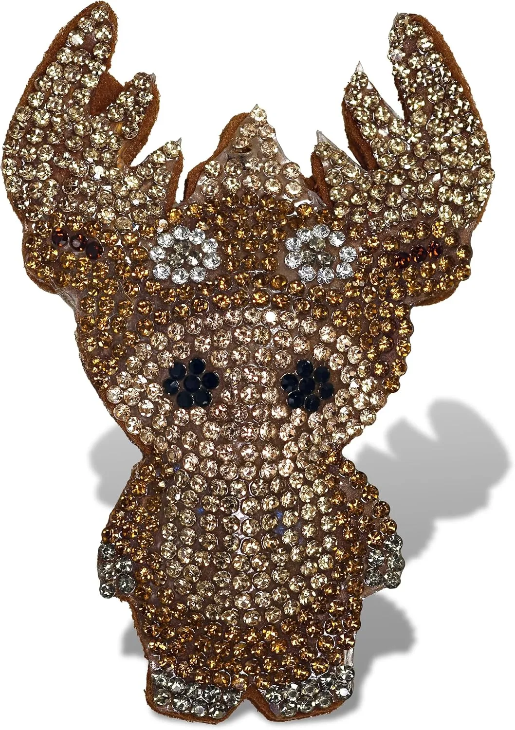 COTA Global Moose Sparkling Fridge Magnet - Brown Fridge Magnets Rhinestone Decor, Wildlife Decor Cute Fridge Magnet for Whiteboard, Locker Accessories and Cute Magnets for Office – 3.25 Inches