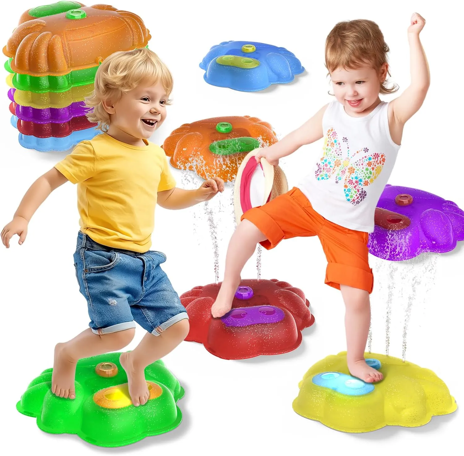 CozyBomB™ Magnetic Fishing Toys   Light Up Splash Stepping Stones