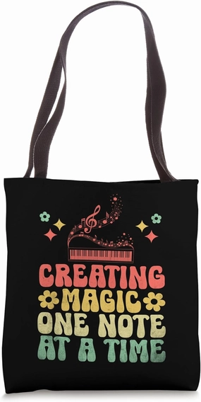 Creating Magic One Note At A Time Music Composer Compose Tote Bag