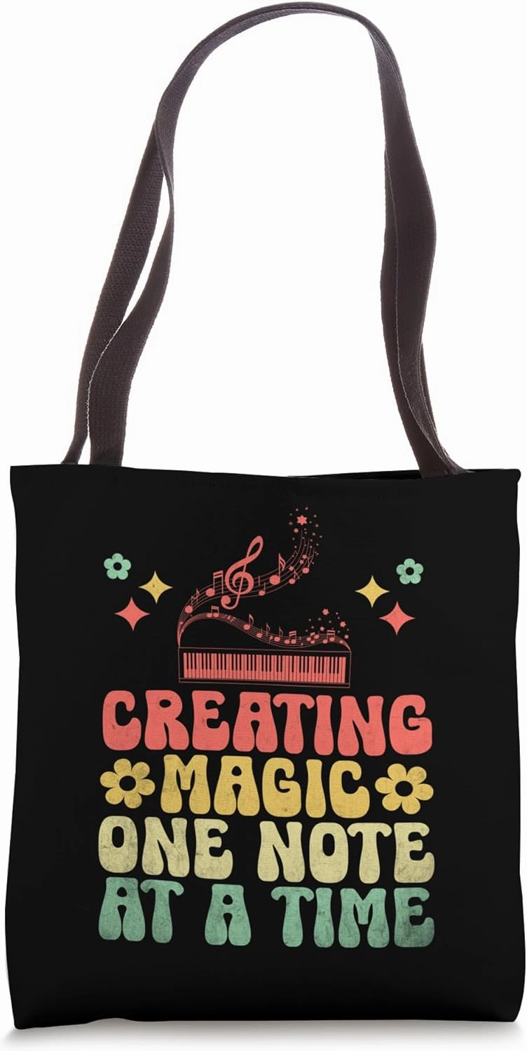 Creating Magic One Note At A Time Music Composer Compose Tote Bag