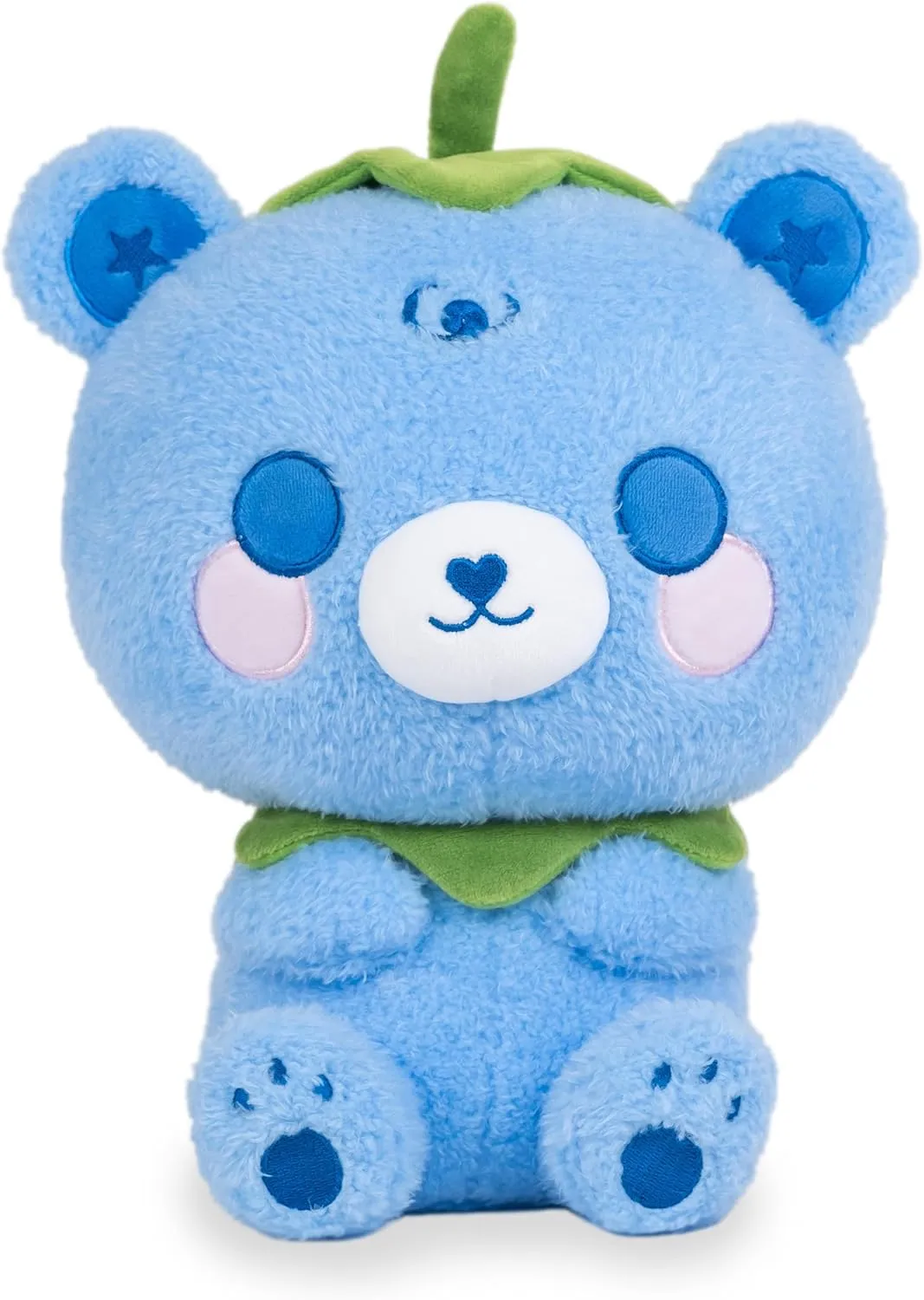 Cuddle Barn PlushGoals - Bloo The Blueberry Bear Kawaii Cute Blue Plush Stuffed Toy, 10 inches