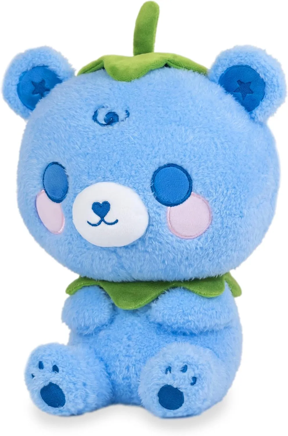 Cuddle Barn PlushGoals - Bloo The Blueberry Bear Kawaii Cute Blue Plush Stuffed Toy, 10 inches