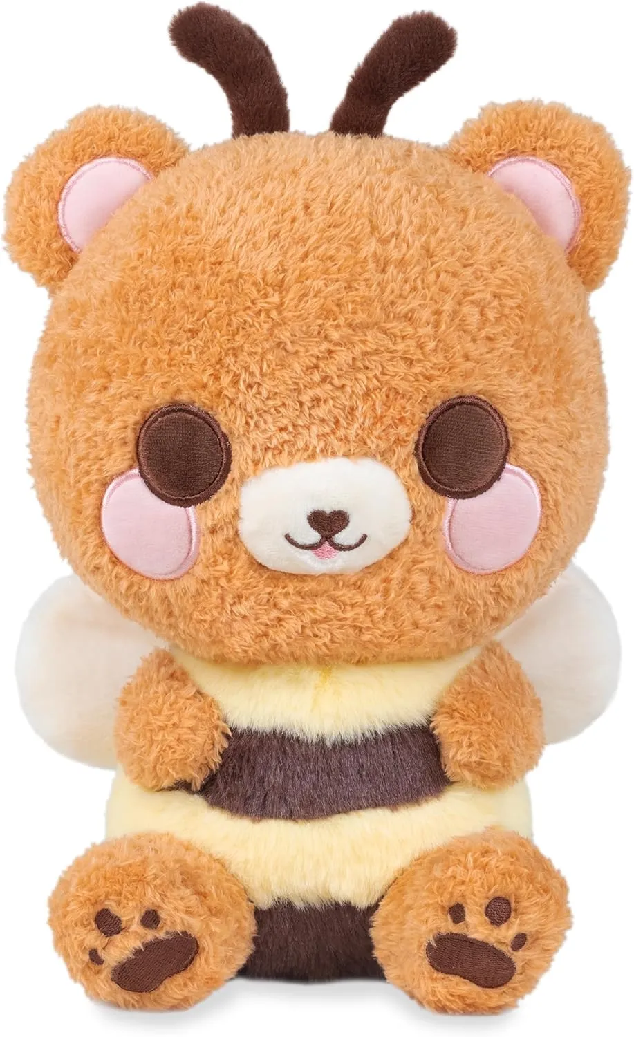 Cuddle Barn PlushGoals - Hunny The Sweet Bear Bee | Cute Kawaii Soft Plush Bear Bee Cuddly Bug, 10 inches
