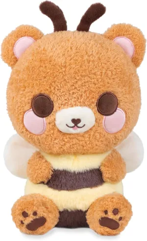 Cuddle Barn PlushGoals - Hunny The Sweet Bear Bee | Cute Kawaii Soft Plush Bear Bee Cuddly Bug, 10 inches