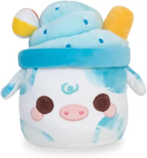 Cuddle Barn PlushGoals - Lil Series Beachy Vibes Mooshake Super Soft Kawaii Cute Dessert Drink Collectible Plush Toy, 7 inches