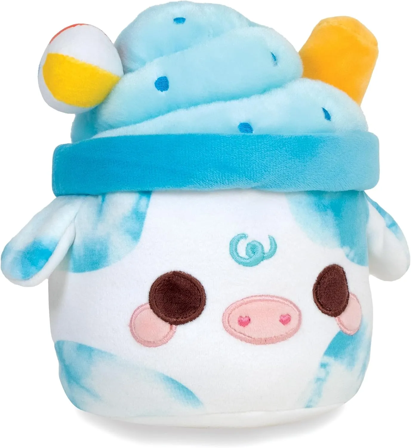 Cuddle Barn PlushGoals - Lil Series Beachy Vibes Mooshake Super Soft Kawaii Cute Dessert Drink Collectible Plush Toy, 7 inches