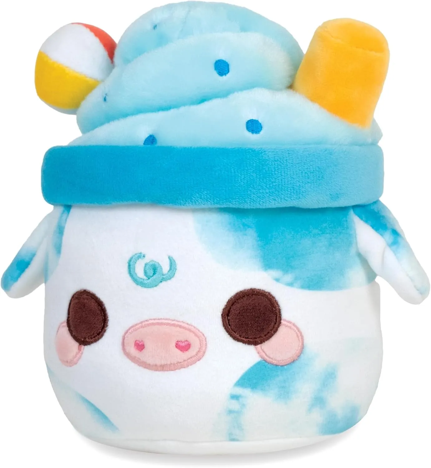 Cuddle Barn PlushGoals - Lil Series Beachy Vibes Mooshake Super Soft Kawaii Cute Dessert Drink Collectible Plush Toy, 7 inches