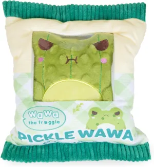 Cuddle Barn PlushGoals - Pickle Wawa Kawaii Cute Soft Green Frog Plush Toy, 9 inches