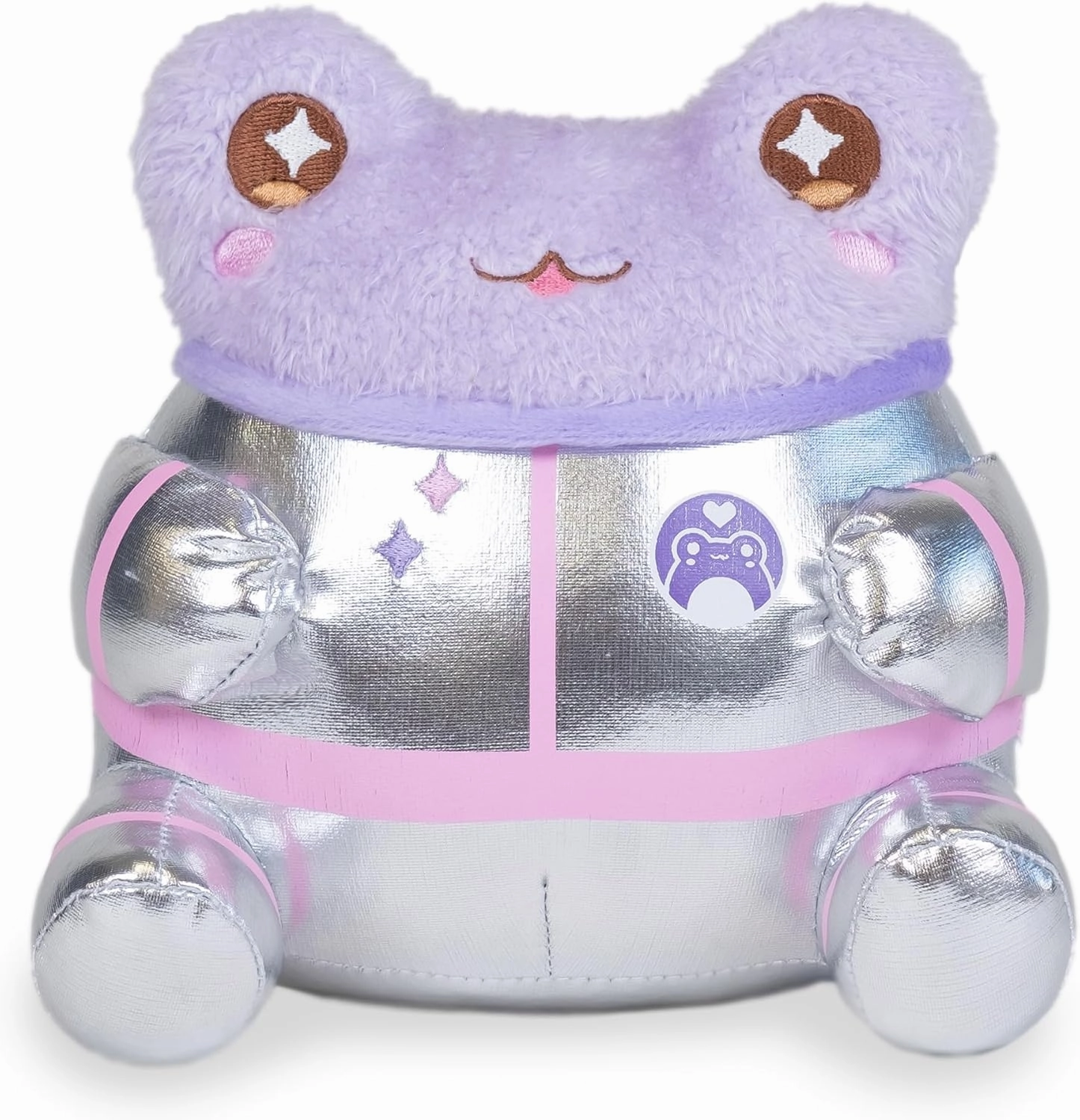 Cuddle Barn PlushGoals - Lil Series Astronaut Wawa Purple Kawaii Cute Soft Frog Plush Toy, 6 inches