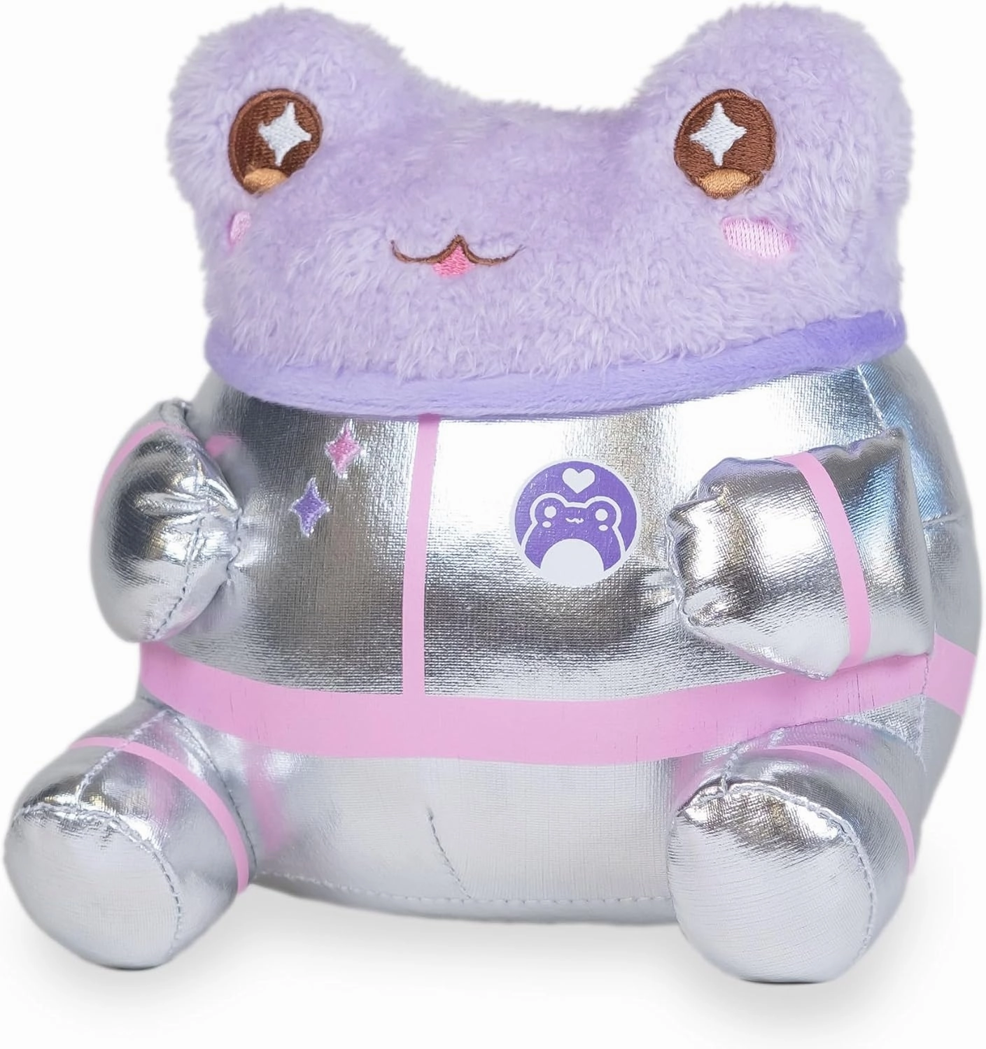 Cuddle Barn PlushGoals - Lil Series Astronaut Wawa Purple Kawaii Cute Soft Frog Plush Toy, 6 inches