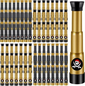 Deekin 24 Pcs Pirate Telescope Bulk for Kids Pirate Party Favors Toy Telescope Toddler Spyglass Mini Treasure Toys for Halloween Birthday Party Decorations