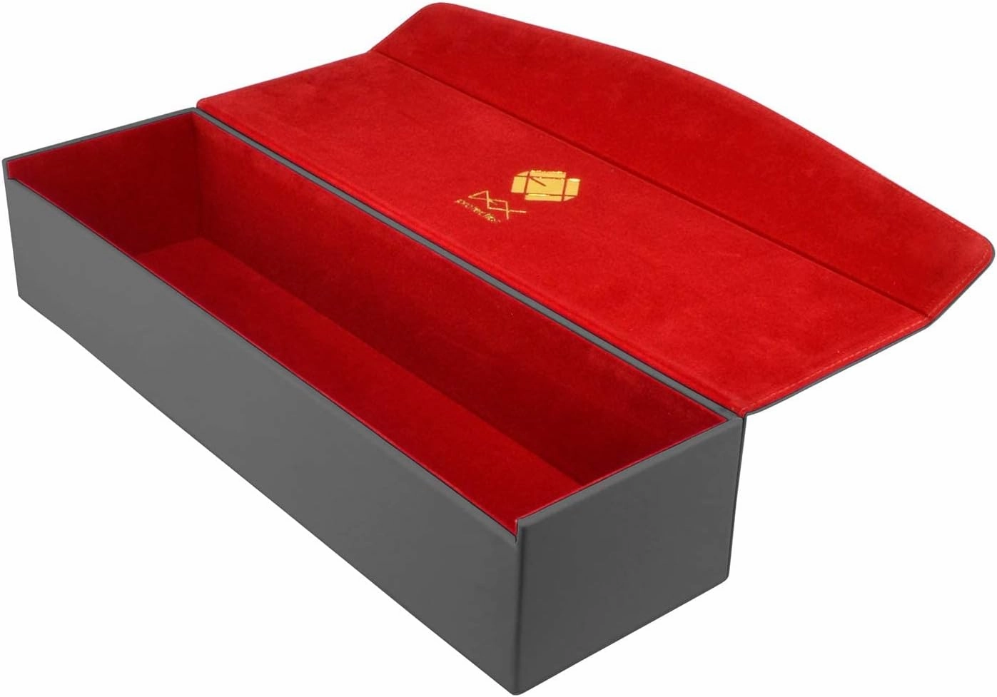 Dex Protection Supreme One Row Deck Box | 1,000 Card Capacity | Suede Lined Interior | Wood Exterior