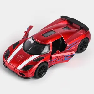 DIE-CAST MODEL PULLBACK CAR WITH LIGHT SOUND