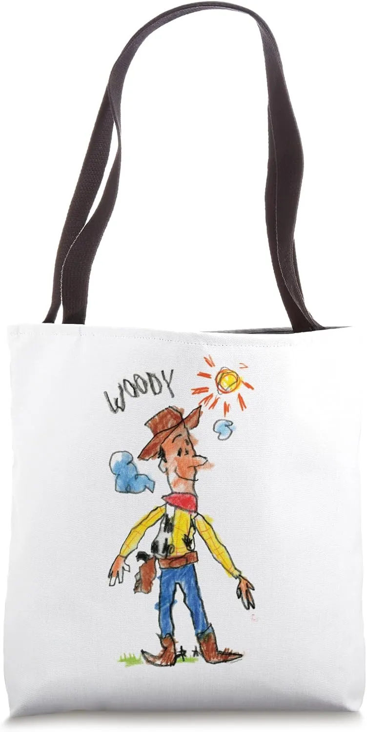 Disney and Pixar's Toy Story Sheriff Woody Crayon Drawing Tote Bag